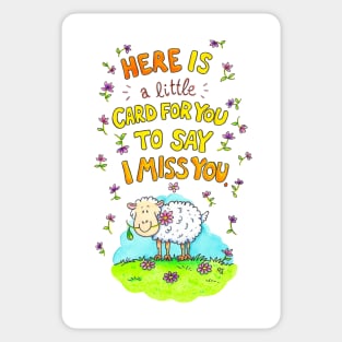 A little card to say I miss you Sticker